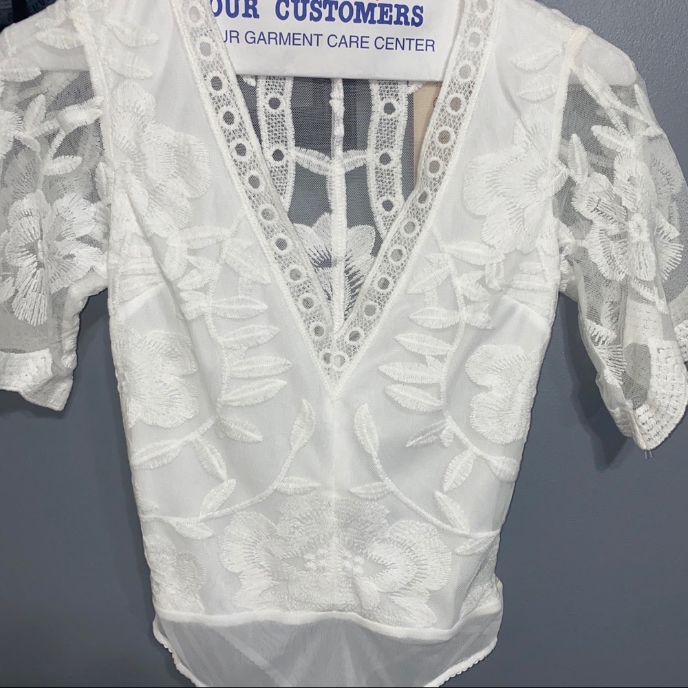 Surefire Embroidered Lace Bodysuit